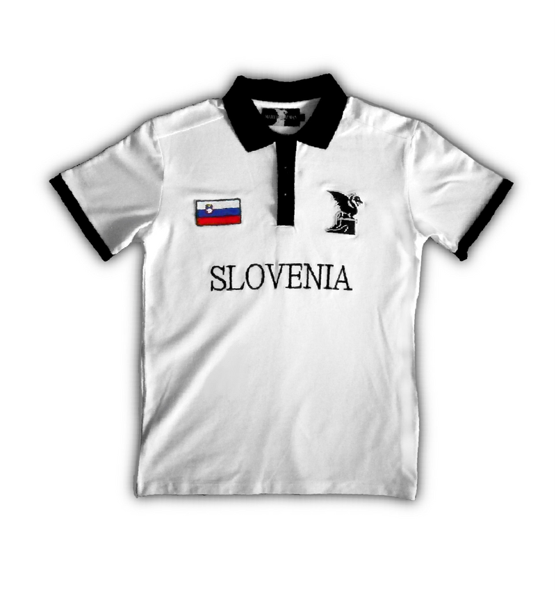 Bela Premium Polo Majica "Slovenia"