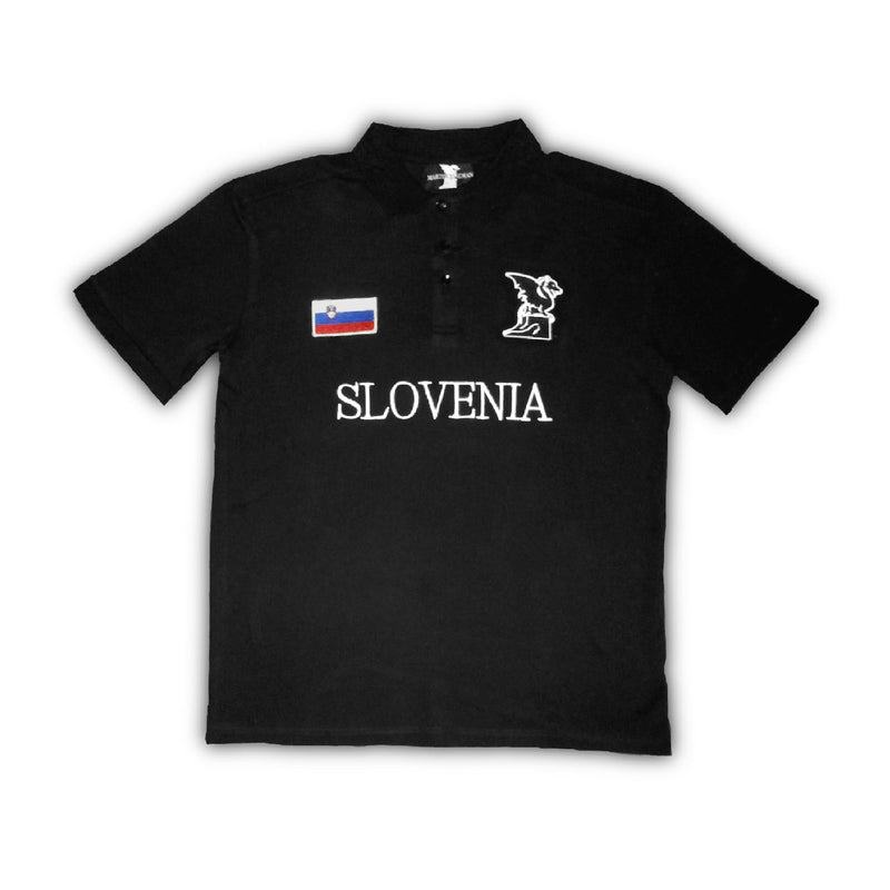 Črna Premium Polo Majica "Slovenia"